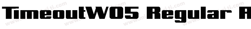 TimeoutW05 Regular Regular字体转换